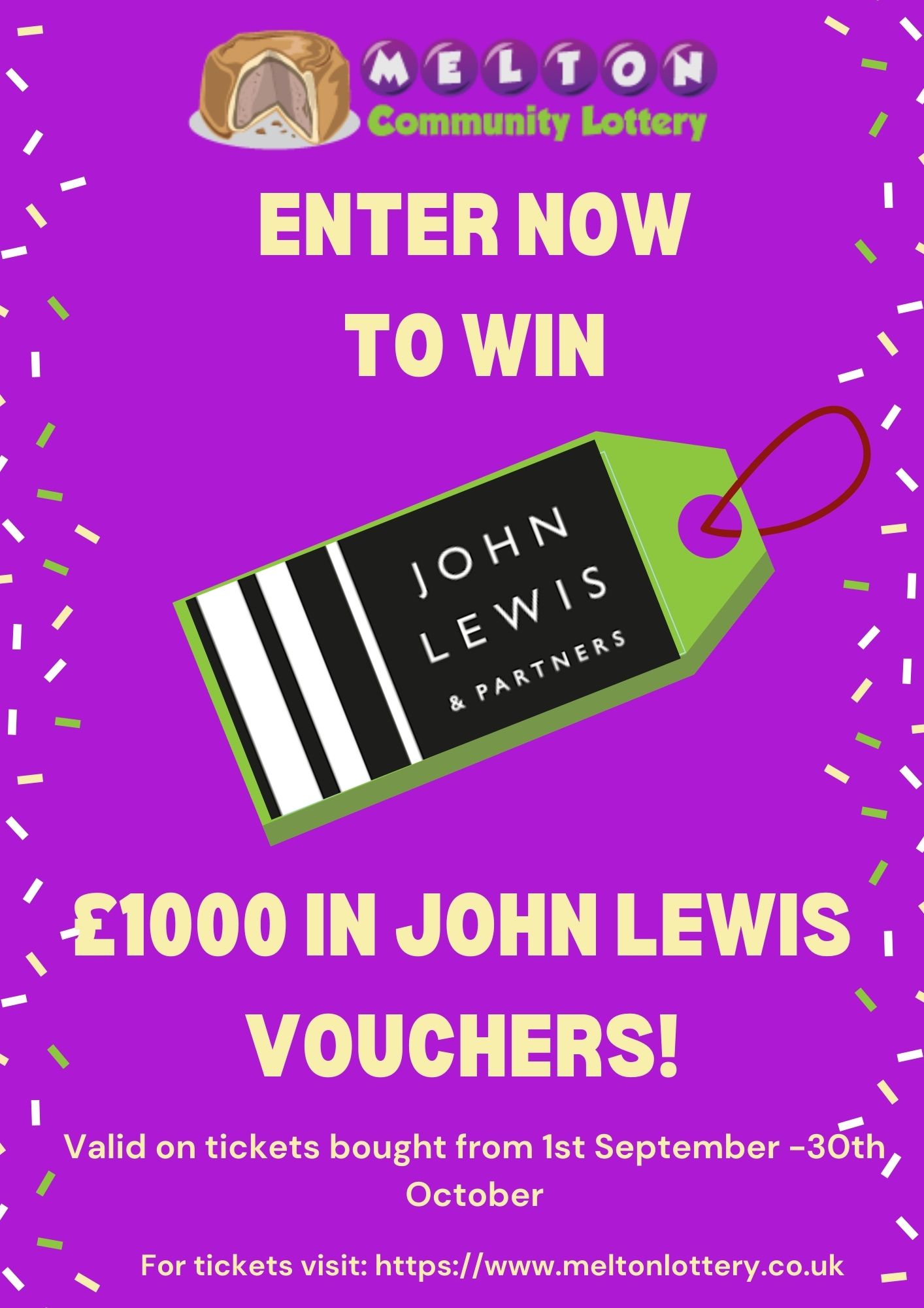 Win £1000 in John Lewis vouchers